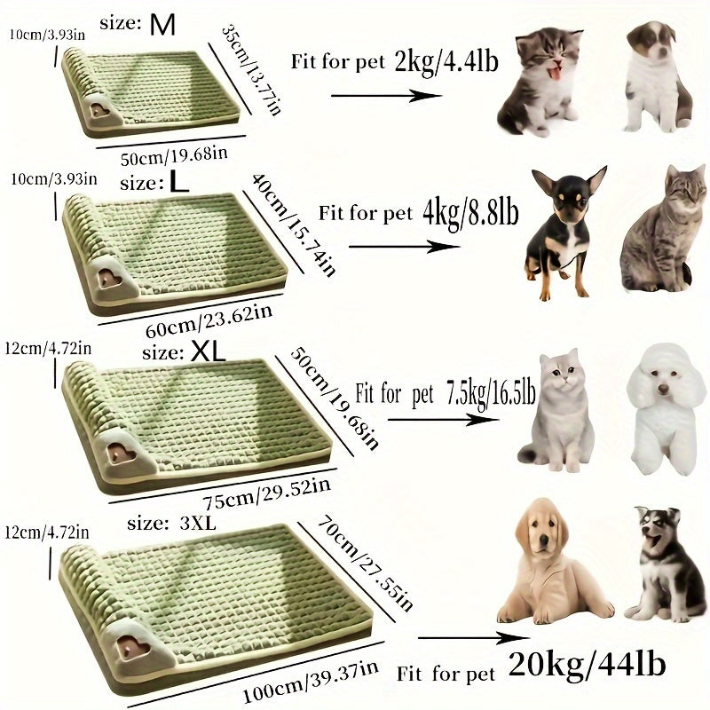 1pc Dog Mat, Four Seasons Universal Kennel, Sleeping Nest with Winter Removable And Washable Floor Mat, Dog Sleeping Mat, Pet Soft Spine Protection, Dog Bed,