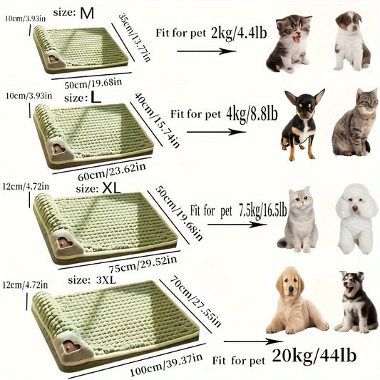 1pc Dog Mat, Four Seasons Universal Kennel, Sleeping Nest with Winter Removable And Washable Floor Mat, Dog Sleeping Mat, Pet Soft Spine Protection, Dog Bed,